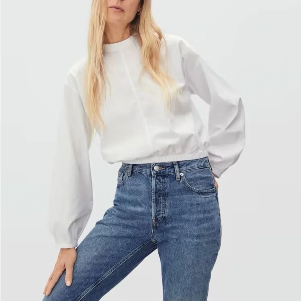 Everlane The Mockneck Bubble Top - Picture 1 of 7